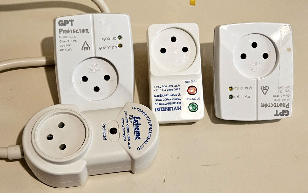 Home outlet surge protectors