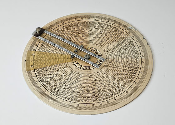 Courvoisier's spiral slide rule 15