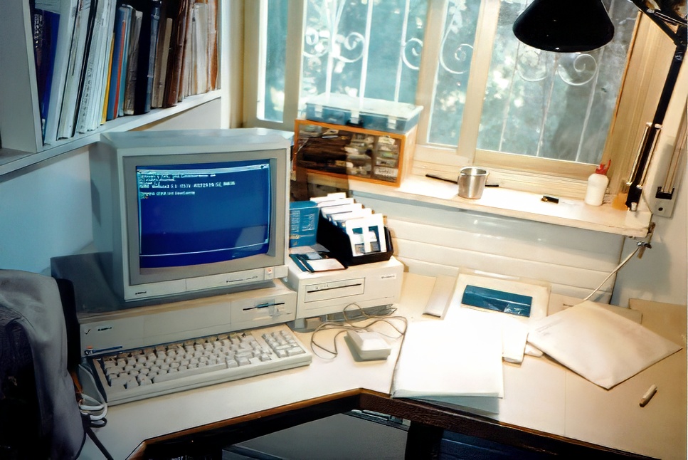 Amiga computer workstation