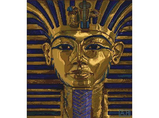 King Tut image on the Amiga computer