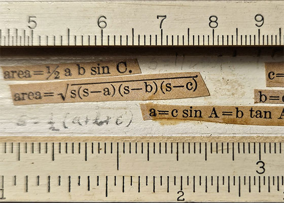 A cheater's slide rule 3
