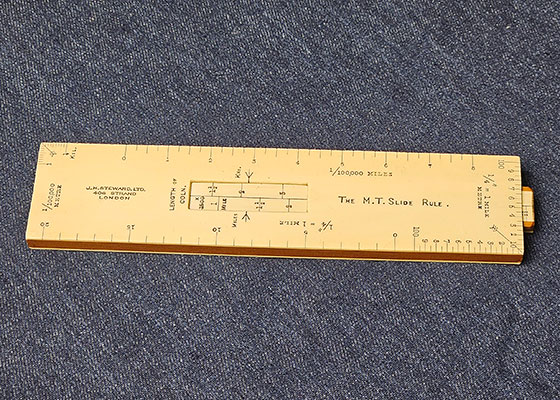 Steward's M.T. Slide rule 1