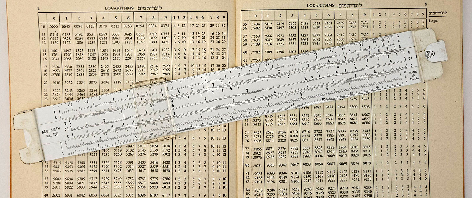 My Acu-Math 400 slide rule