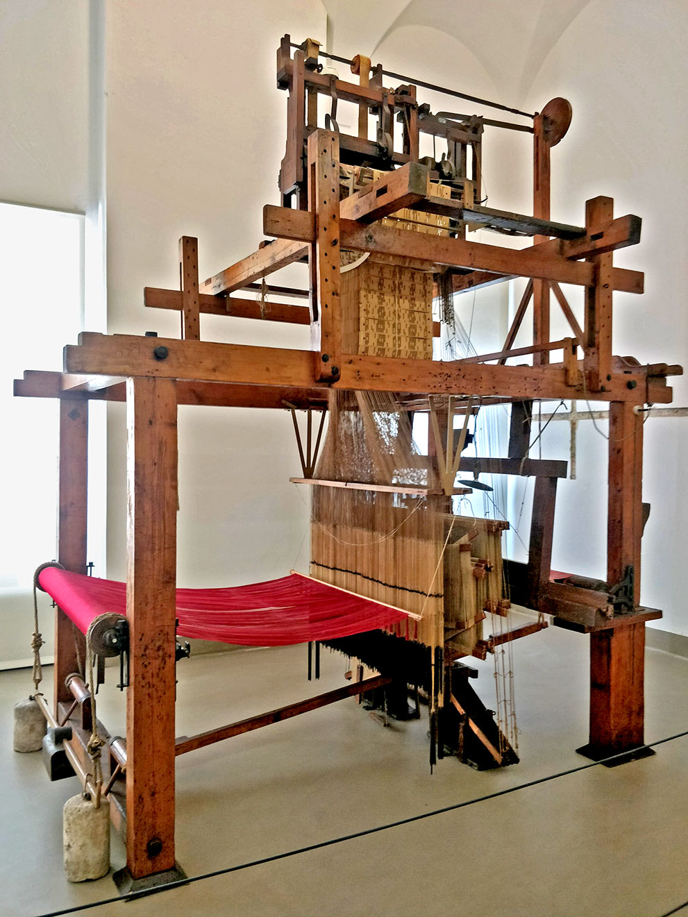 It's all in the holes 13 Jacquard loom