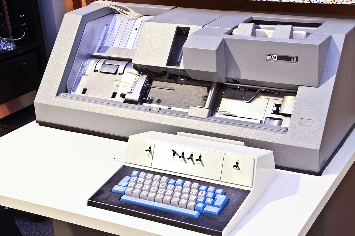 It's all in the holes 9 IBM 029 key punch